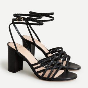 NWOB J.Crew Braided Multistrap Leather Sandals